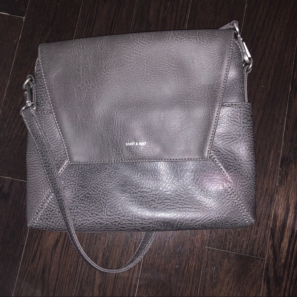 Matt & Nat Gray Crossbody Bag